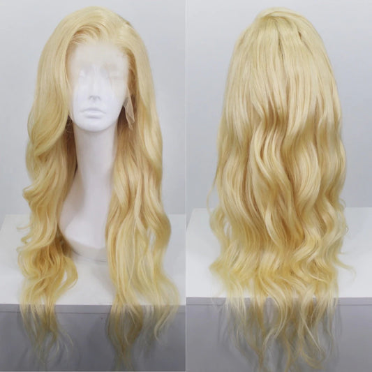 Blonde 613 Body Wave Lace Front Human Hair Wigs