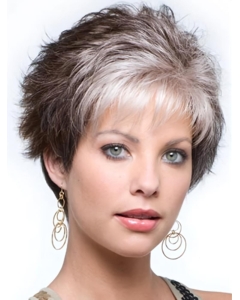 Capless 4" Curly Synthetic Wigs Gray Capless 4" Curly Synthetic Wigs Gray