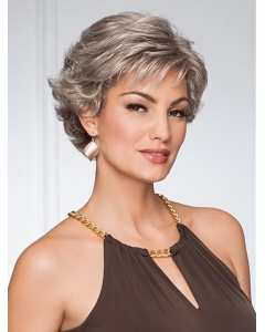Capless 5" Grey Pixie Curly Synthetic Wig Capless 5" Grey Pixie Curly Synthetic Wig