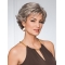 Capless 5" Grey Pixie Curly Synthetic Wig