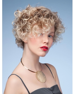 Brown 10" Curly Cropped Classic Wigs Brown 10" Curly Cropped Classic Wigs