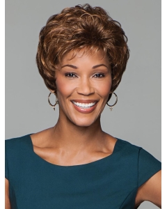 6" Cropped Curly Brown Natural Synthetic Wig 6" Cropped Curly Brown Natural Synthetic Wig