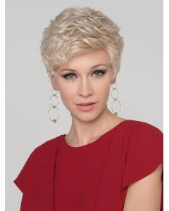 4" Curly Platinum Blonde Boycuts Monofilament Synthetic Wig 4" Curly Platinum Blonde Boycuts Monofilament Synthetic Wig