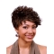 Shining Auburn Curly Cropped African American Wigs
