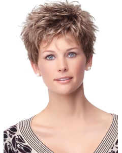 Amazing Brown Curly Cropped Synthetic Wigs Amazing Brown Curly Cropped Synthetic Wigs