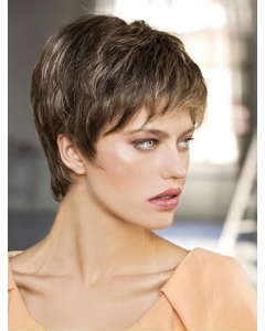 Boycuts Synthetic Brown Straight 6" Monofilament Wig Boycuts Synthetic Brown Straight 6" Monofilament Wig