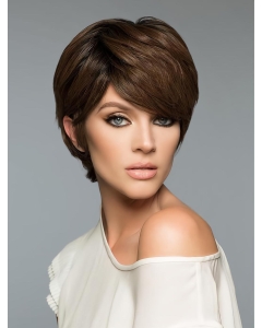 Fashion Brown Cropped Straight Boycuts Human Hair Wigs Fashion Brown Cropped Straight Boycuts Human Hair Wigs