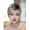 Blonde Synthetic Boycuts Straight Cropped Lace Front Wigs