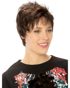 Brown Straight Monofilament Sleek Boycuts Synthetic Wigs Brown Straight Monofilament Sleek Boycuts Synthetic Wigs