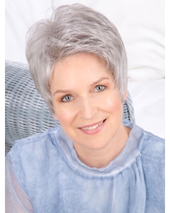 6" Cropped Straight Fashionable Monofilament Grey Wigs 6" Cropped Straight Fashionable Monofilament Grey Wigs
