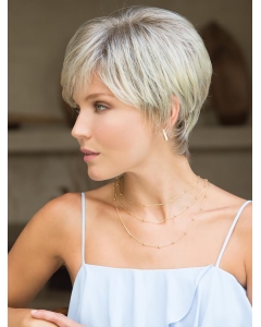 Capless 4" Straight Cropped Grey Synthetic Wigs Capless 4" Straight Cropped Grey Synthetic Wigs