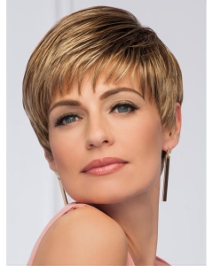 Boycuts Straight Brown Synthetic 5" Short Wigs Boycuts Straight Brown Synthetic 5" Short Wigs