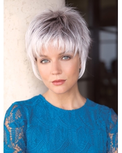 Capless 6" Straight Grey Color Synthetic Wigs Capless 6" Straight Grey Color Synthetic Wigs