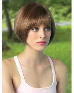 Monofilament 8" Bob Synthetic Straight Brown Wig Monofilament 8" Bob Synthetic Straight Brown Wig