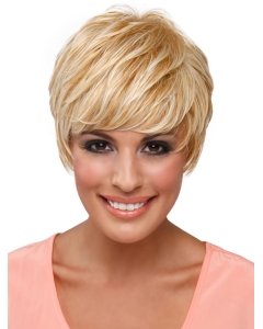 Gorgeous Cropped Blonde Straight Celebrity Wigs Gorgeous Cropped Blonde Straight Celebrity Wigs