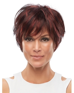 6" Straight 100% Hand-Tied Wigs And Synthetic 6" Straight 100% Hand-Tied Wigs And Synthetic