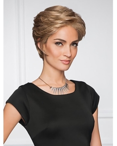 4" Straight Blonde Layered Monofilament Synthetic Wig 4" Straight Blonde Layered Monofilament Synthetic Wig