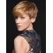 Good Monofilament Straight Blonde Short Wigs
