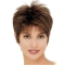 Brown Straight Cropped Synthetic Wigs