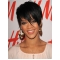 Black Lace Front Cropped Rihanna Wigs