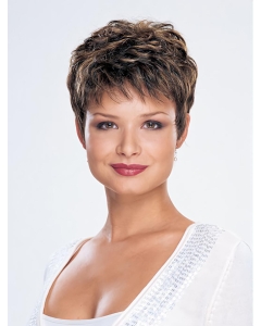 Fashion Monofilament Straight Cropped Synthetic Wigs Fashion Monofilament Straight Cropped Synthetic Wigs
