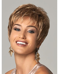 Brown Boycuts No-fuss Straight Short Wigs Brown Boycuts No-fuss Straight Short Wigs