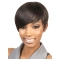 Online Brown Straight Cropped Celebrity Wigs