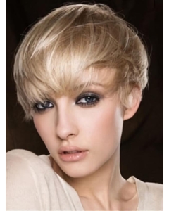 Easy Blonde Straight Cropped Human Hair Wigs Easy Blonde Straight Cropped Human Hair Wigs