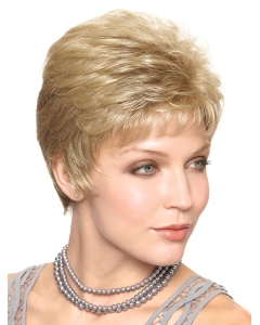 Elegant Blonde Straight Cropped Classic Wigs Elegant Blonde Straight Cropped Classic Wigs