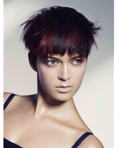 Red Boycuts Straight Short Wigs Red Boycuts Straight Short Wigs