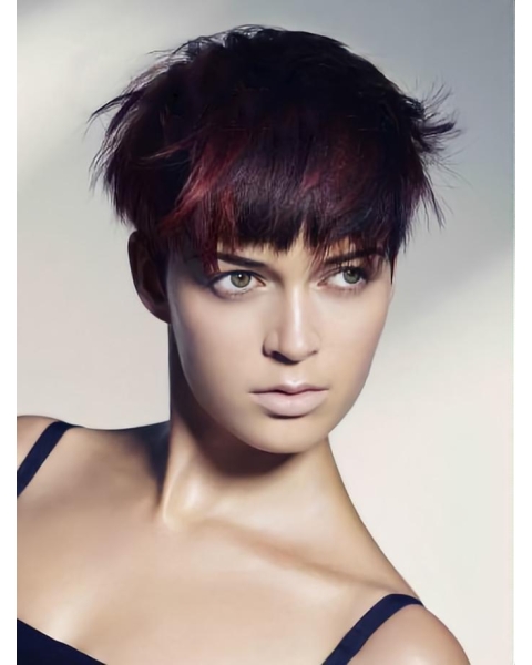 Red Boycuts Straight Short Wigs Red Boycuts Straight Short Wigs