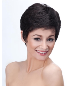 Black Straight Synthetic Radiant Short Wigs Black Straight Synthetic Radiant Short Wigs