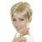 Glamorous Lace Front Boycuts Blonde Short Wigs