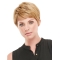 Fashionable Blonde Straight Cropped Synthetic Wigs