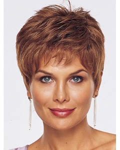 Straight Cropped Capless Wigs For Cancer Straight Cropped Capless Wigs For Cancer