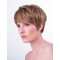Straight Auburn Boycuts 6" Monofilament Synthetic Short Hairstyles