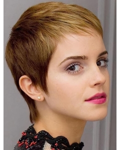 Synthetic Cropped Lace Front 6" Emma Watson Wigs Synthetic Cropped Lace Front 6" Emma Watson Wigs