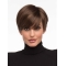 Monofilament Top Boycuts Straight Short Wigs