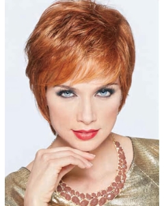 Flexibility Auburn Layered Straight Wigs For Cancer Flexibility Auburn Layered Straight Wigs For Cancer