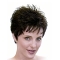 Good Black Straight Cropped Monofilament Wigs
