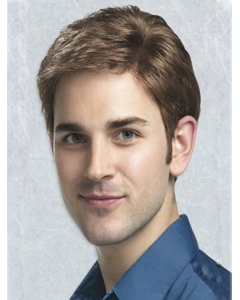 Flexibility Brown Straight Cropped Men Wigs Flexibility Brown Straight Cropped Men Wigs