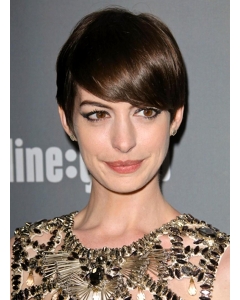 Flexibility Lace Front Straight Cropped Anne Hathaway Wigs Flexibility Lace Front Straight Cropped Anne Hathaway Wigs