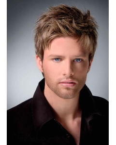 Brown Straight Remy Human Hair Ideal Men Wigs Brown Straight Remy Human Hair Ideal Men Wigs