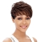 Easy Auburn Straight Cropped African American Wigs