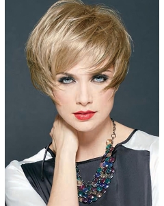 Synthetic Blonde Straight Polite Short Wigs Synthetic Blonde Straight Polite Short Wigs