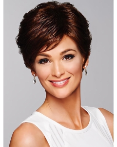 Capless 6" Wavy Auburn Amazing Short Wigs Capless 6" Wavy Auburn Amazing Short Wigs