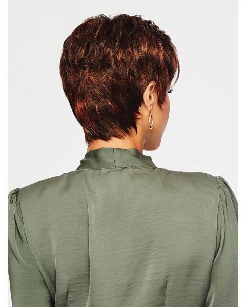 4" Cropped Wavy Crooper Boycuts Synthetic Wig