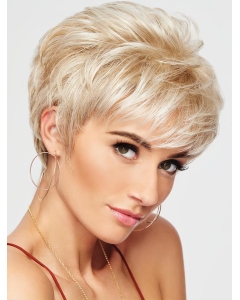 4" Cropped Wavy Blonde Boycuts High Quality Synthetic Wigs 4" Cropped Wavy Blonde Boycuts High Quality Synthetic Wigs