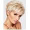 4" Cropped Wavy Blonde Boycuts High Quality Synthetic Wigs