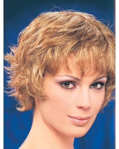 Synthetic Cropped Wavy Blonde Best Classic Wigs Synthetic Cropped Wavy Blonde Best Classic Wigs